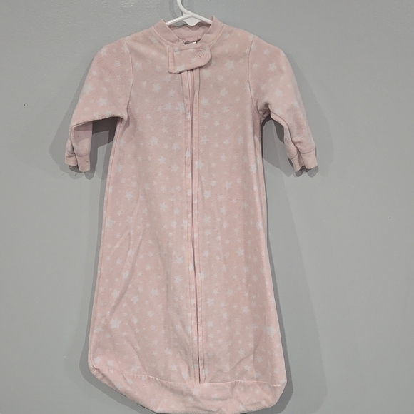 Sold!!!! GAP Pink Plush Sleep Sack Pajamas - Picture 1 of 4